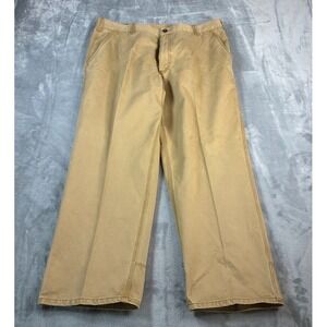 ORVIS Trout Bum Pants Men's 40x30 Beige  Pockets Mid Weight Fishing Outdoor-FLAW